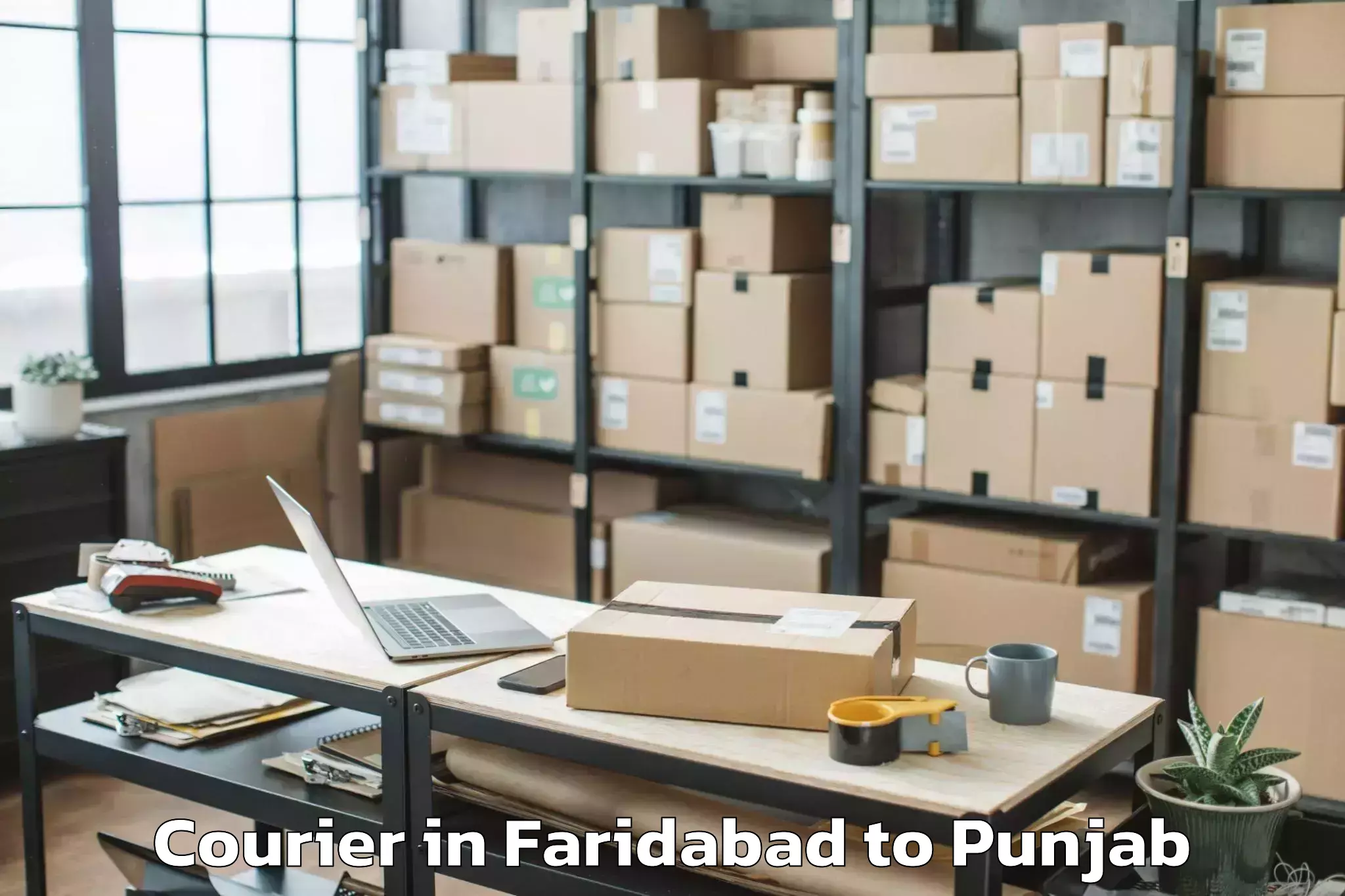 Faridabad to Mukerian Courier Booking